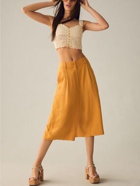 Tiny Twilight Cropped Wide-Leg Pants